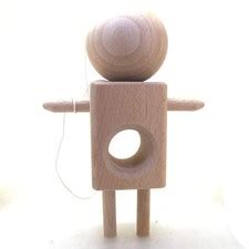 Buy Rare Cute Android Robot Shape Kendama Japanese Wood Toy Bilboquet ...