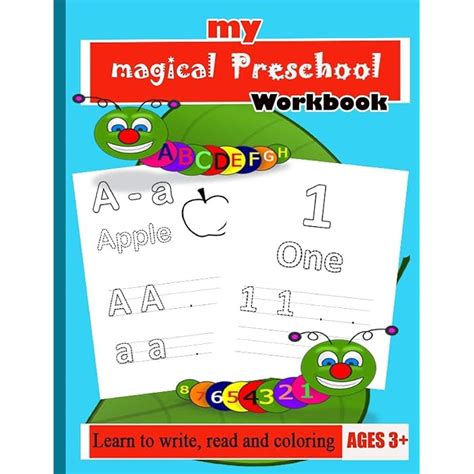 Buy Workbook: My Magical Preschool Workbook: Practice line tracing, pen ...