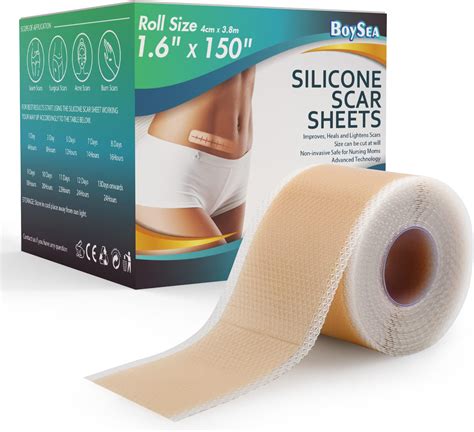 Amazon.com: NUVADERMIS Silicone Scar Sheets, Tape, Strips - USA Tested ...