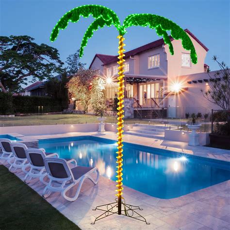 Goplus 7.5 FT Lighted Tropical Palm Tree, Pre-Lit India | Ubuy