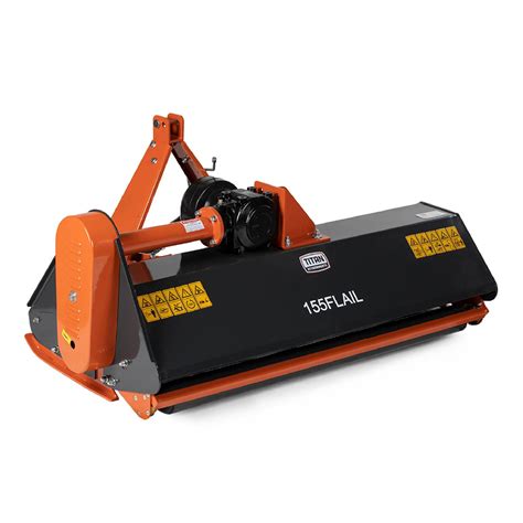 Titan Attachments 60-Inch 3-Point Flail Mower, For 30-60 HP Class 1 ...