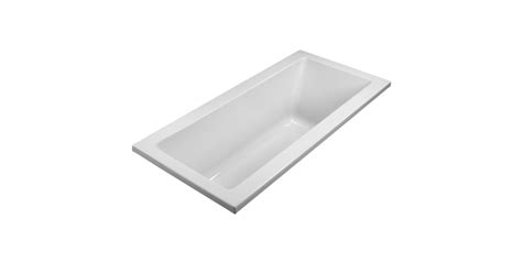 MTI Baths MBACR6636-WH-UM Basics 66" Undermount Acrylic Air Tub with ...