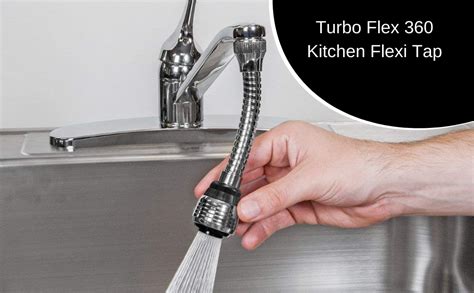 DOVEAZ® Turbo Flex 360 Kitchen Flexi Tap, 360 Anti-Splash Water Saving ...