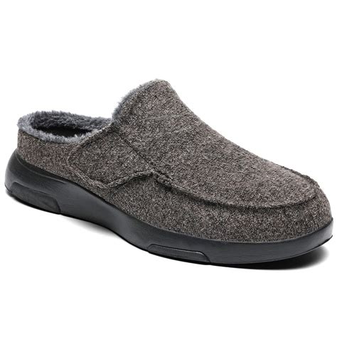 OrthoComfoot Mens Slippers with Arch Support Plantar Fasciitis ...