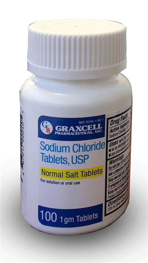 Sodium Chloride Tabl 1 Gram 1000 By Graxcell Pharma