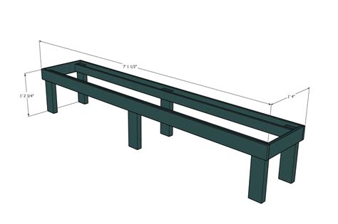 DIY Outdoor Wood Bench Build Plans — Ashley French