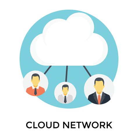 networking solutions discovery cloud services extreme network Vector Art