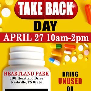 Drug Take Back Day , 3101 Heartland Dr, Nashville, TN 37214-1625 ...