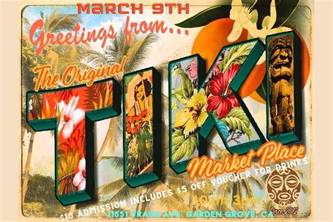 The Original TIKI Market Places March Madness Event, 11551 Trask Ave ...