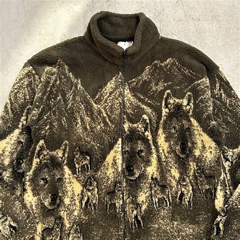 1990s MAZMANIA "Wolf" fleece jacket【高円寺店】 | What’z up