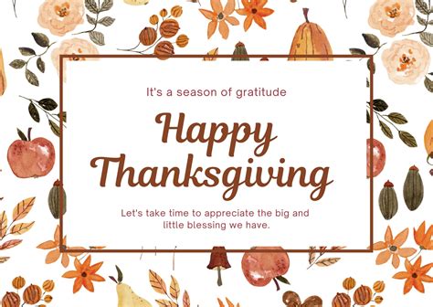 Happy Thanksgiving Printable Cards | Rossy Printable