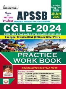 APSSB CGLE 2024 Practice Work Book Including PYQs For UDC (English ...