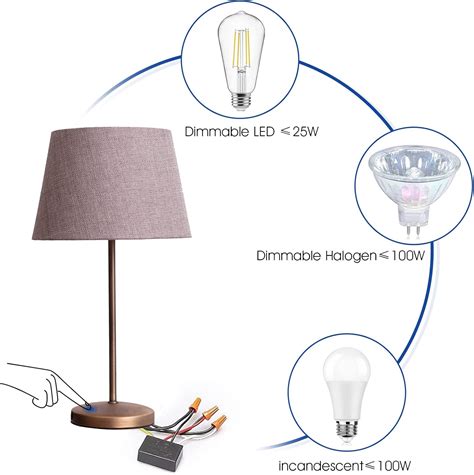 Buy Zeifun Touch Lamp Switch 2 Pack, Touch Lamp Control Module for ...