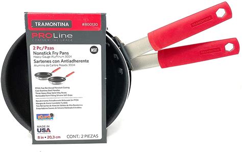 "Tramontina Pro Line Commercial Grade Nonstick 8"" Fry Pans - 2 Pack ...