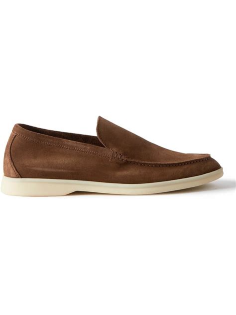 Loro Piana - Summer Walk Suede Loafers - Brown Loro Piana