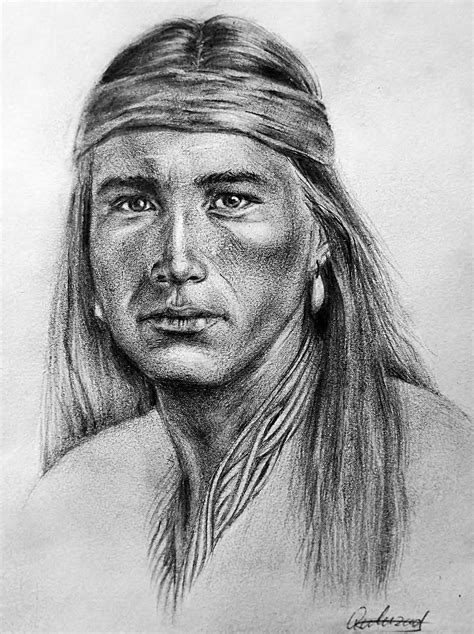 How To Draw A Native American - Drawing Word Searches