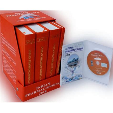 Indian Pharmacopoeia-2018 (in 4 Volumes) along with DVD