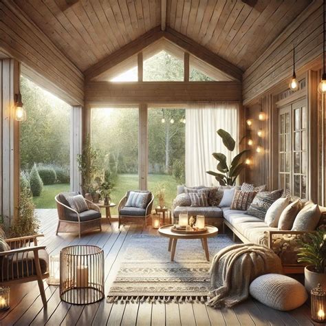 Three Season Room Interior Designs Transitional Three Season Room