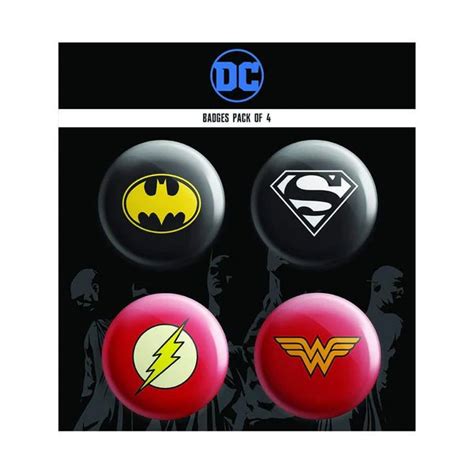 DC COMICS - COMBO PACK OF 4 ROUND BADGES – Odyssey Online Store
