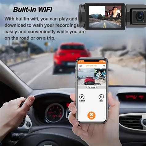 Maizic Triplex 4K 3-Channel Dash Cam – Front, Rear & Cabin, Wi-Fi, G-S ...
