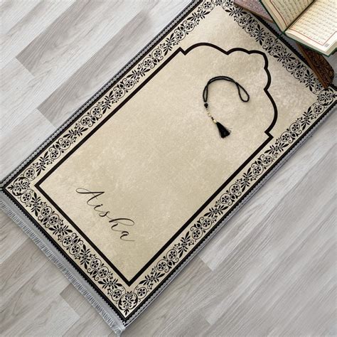 Personalized Foam Padded Prayer Mat, Muslim Prayer Rug, Janamaz ...