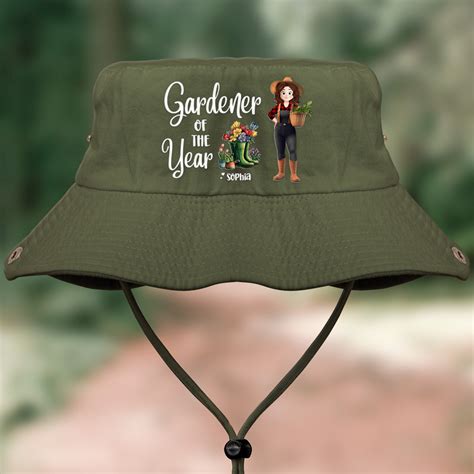 Gardener Of The Year Cartoon Version - Personalized Bucket Hat – Macorner