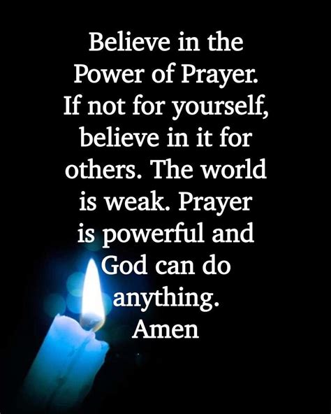 Believe In The Power Of Prayer Quotes