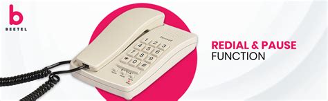 Beetel B15 Corded Landline Phone,Ringer Volume Control,LED Ring ...