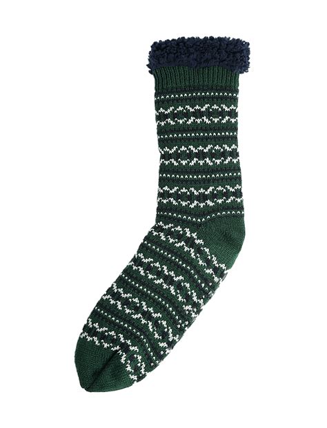 Buy Fair Isle Slipper Socks at Marks & Spencer