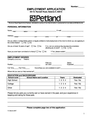 Fillable Online PL-Only Employment Application-Print-Batavia.doc Fax ...