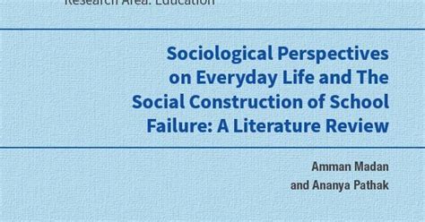 Sociological Perspectives on Everyday Life and the Social Construction ...