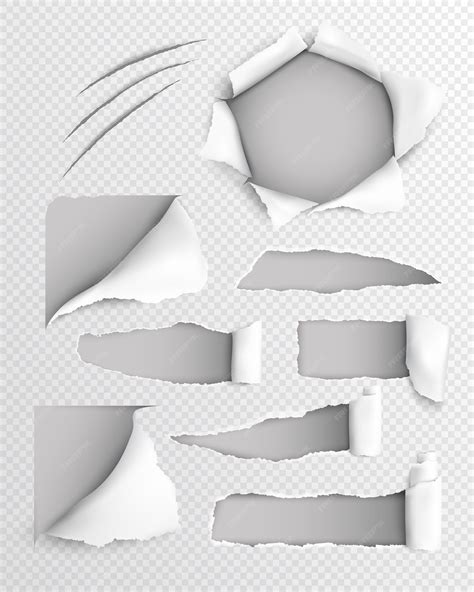 Ripped Paper Texture Vector