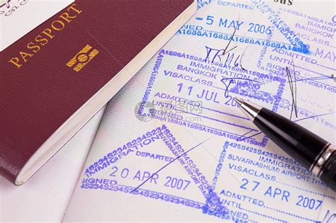 护照内页上的澳大利亚移民入境印章高清图片下载-正版图片502551434-摄图网