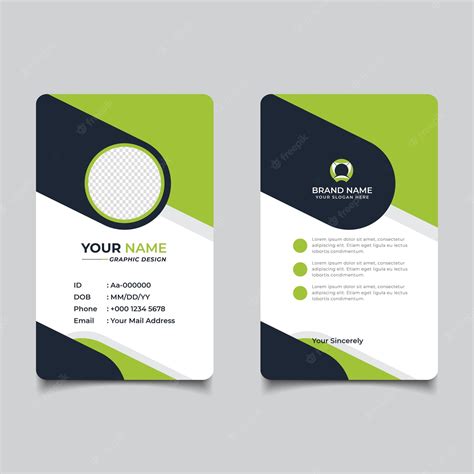 Modern and clean business id card template | Premium Vector