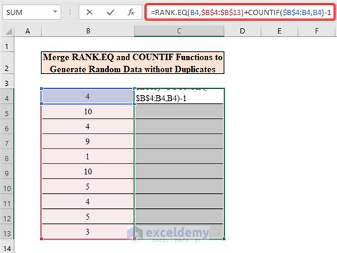 Image result for How to Use Random Number Formula for Own Data