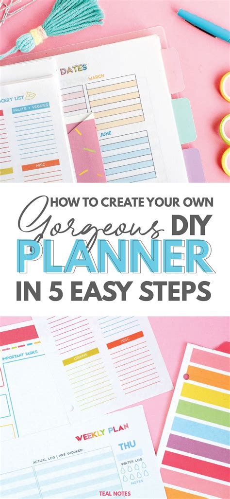 How To Make A DIY Planner You'll LOVE (2023) With Printables - Make A ...