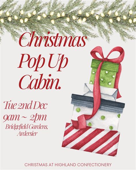 Christmas Pop Up Cabin, Ardersier Village, Inverness, 2 December 2025 ...