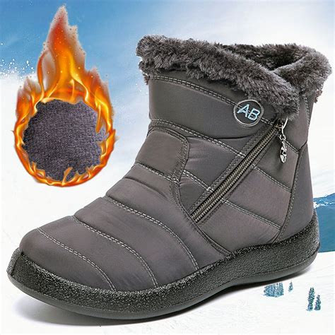 Botas para clima frío para mujer Botas con plataforma de tobillo ...