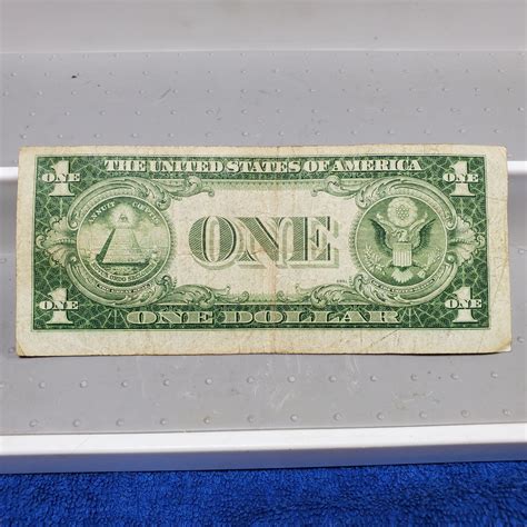 1935 E Silver Certificate $1 Dollar Bill Error Cut Serial B 93583335 H ...