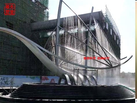 不锈钢广场抽象喷泉 - 卓景雕塑公司