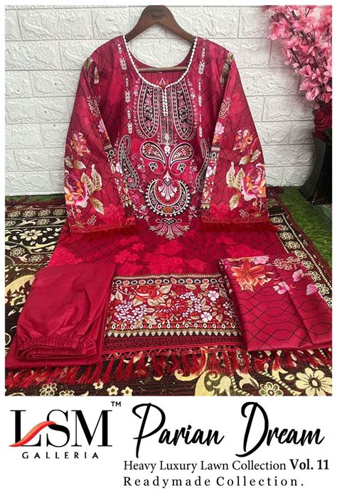 LSM GALLERIA PARIAN DREAM VOL 11 READY MADE COLLECTION LAWN COTTON ...