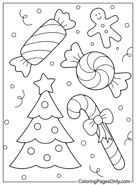 Candy Cane Coloring Sheet Printable
