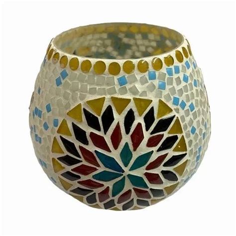 Glass Candle Votive - Glass Mosaic Table Lamp Manufacturer from Firozabad