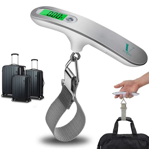VOXXU Precise Digital Luggage Scale with 110lb/50Kg Capacity – Portable ...