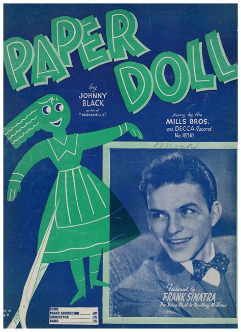 Paper Doll Frank Sinatra at Edward Johns blog