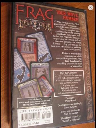Buy Frag Deadlands: Steve Jackson Games Book Online at Low Prices in ...