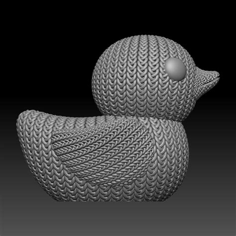 🦆 Knitted Duck・ 3D File for 3D printing・Cults