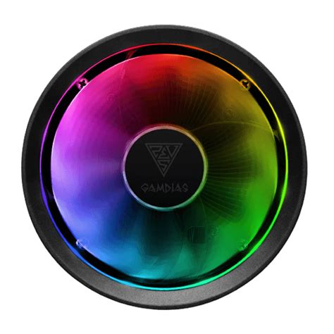 Gamdias Boreas E1L-010 RGB 90mm CPU Air Cooler – Black