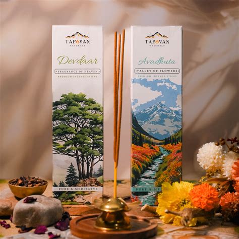 Buy Natural Valley of Flowers and Cedar Incense Sticks Online