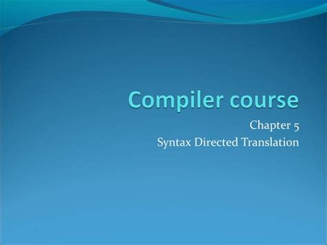 Syntax-Directed Translation for Assignment Statement 的图像结果